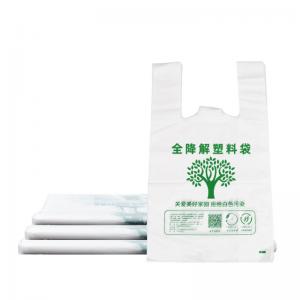 China EPI Biodegradable Plastic Bags Cornstarch PE Shopping Bag Gravure Printing on sale
