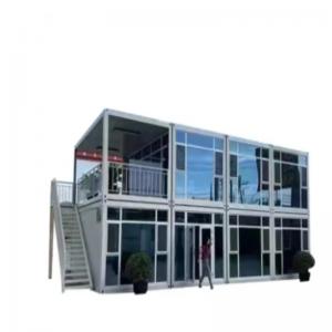 Quality 20ft Modular 2 Storey Prefabricated Aluminium Steel Glass Prefab Container House for sale