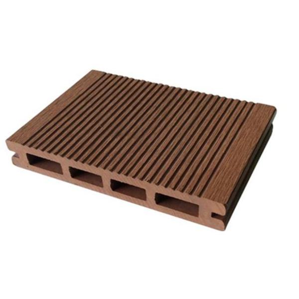 Wood Grain Pattern WPC Decking Tiles with High Gloss Composite Wood Flooring