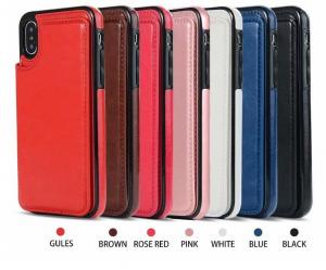 Quality Lightweight Cell Phone Protective Covers Fashion Leather Phone Case With Card Slot for sale