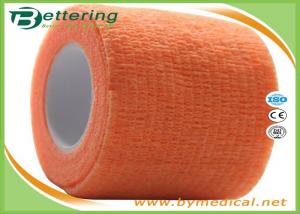 Self Adhering Coflex Elastic Cohesive Bandage / First Aid Tape For Healthcare