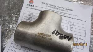 China ASTM B366 Inconel 625 Tee Butt Weld Fittings ANSI B16.9 , Penetrant Inspection on sale