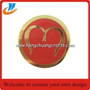 China Custom Luggage buckle badge,enamel pin badge with gold plated on sale