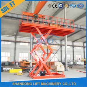 China 3tons 5m Hydraulic Car Lift Table Steel Scissor Car Lift Platform on sale