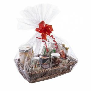 Quality Recyclable Clear Cellophane Gift Basket Bags Moisture Proof For Fruit Shop for sale