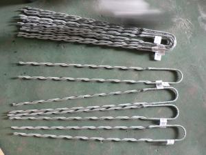 Quality 901mm Wire Clamp Galvanized Preformed Guy Grip Dead End for sale