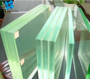 Quality Double Glazed Laminated Glass Sheets 30mm Silk Screen Tempered Glass For Railing for sale