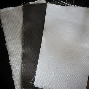 Quality Dust / Air / Powder Filtration Filter Press Cloth 360gsm E Glass Non Alkali Graphite Fiberglass Cloth for sale