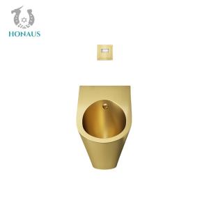 Quality Customizable Gold Stainless Steel Male Toilet Urinal Wall Mounted Waterless Sensor for sale
