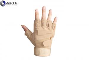 Quality Custom Military Tactical Gloves Half Finger Airsoft Cycling Polyester Material for sale