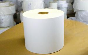 China Removable Glue Thermal Jumbo Roll , Release Liner Paper Roll 1000m Length on sale