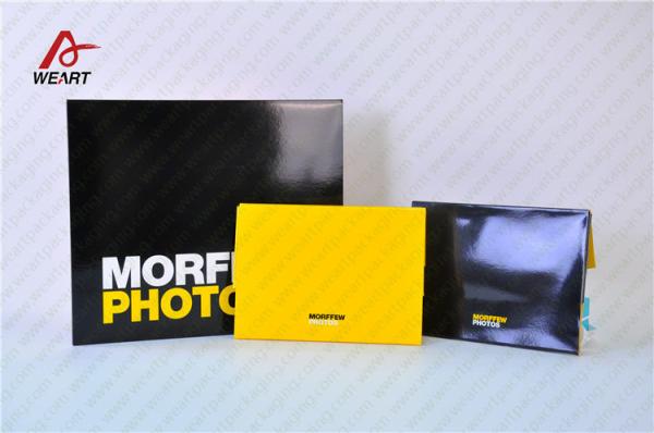 Buy Yellow & Black Color Customized Logo Promotional Paper Bags Glossy Lamination at wholesale prices