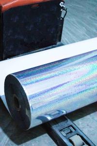 Quality Acrylic Glue Clear Holographic Film  , Waterproof Holographic Film Paper for sale