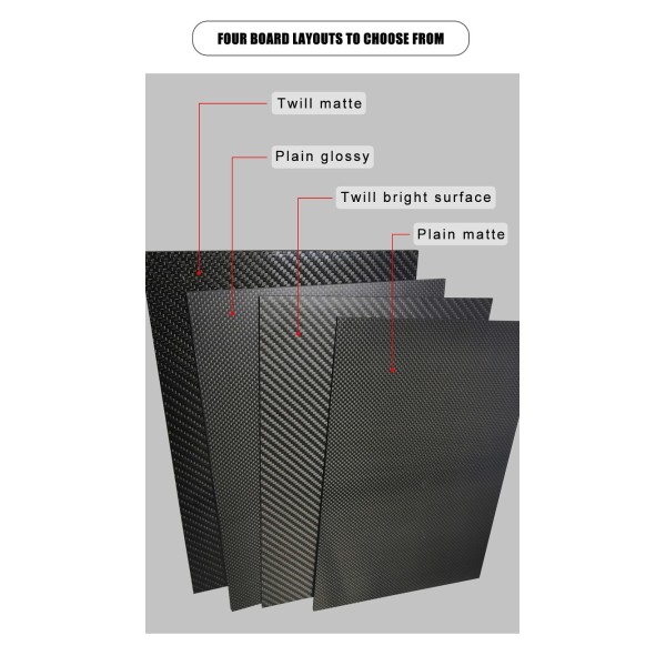 Hot-Pressing Process Customized CFRP Sheet (Carbon Fiber Reinforced Polymer)