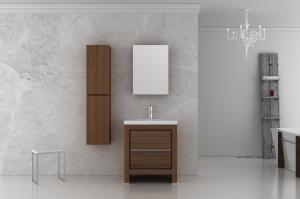 China Elegant Oak MDF Bathroom Furniture With Side Cabinet 800 x 25 x 700mm on sale