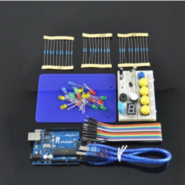 Buy Electronic components UNO R3 Stater kit for arduino based learning parts with MEGA328P 400 holes breadboard at wholesale prices