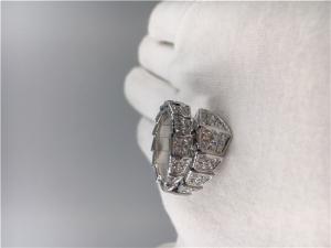 China Customized Serpenti 18k White Gold Diamond Engagement Rings Classic on sale