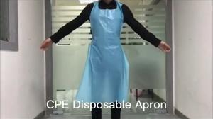 Quality S&J Wholesale New Material  Factory Cheap Price Custom Blue Apron Industrial Apron Biodegradable Disposable Aprons for sale