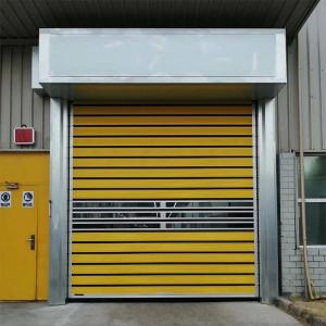 China Steel Sandwich Workshop Security Doors , Construction Roll Up Metal Doors on sale