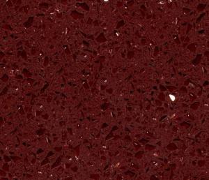 Quality Crystal Dark Red Quartz Colour For Quartz Countertops for sale