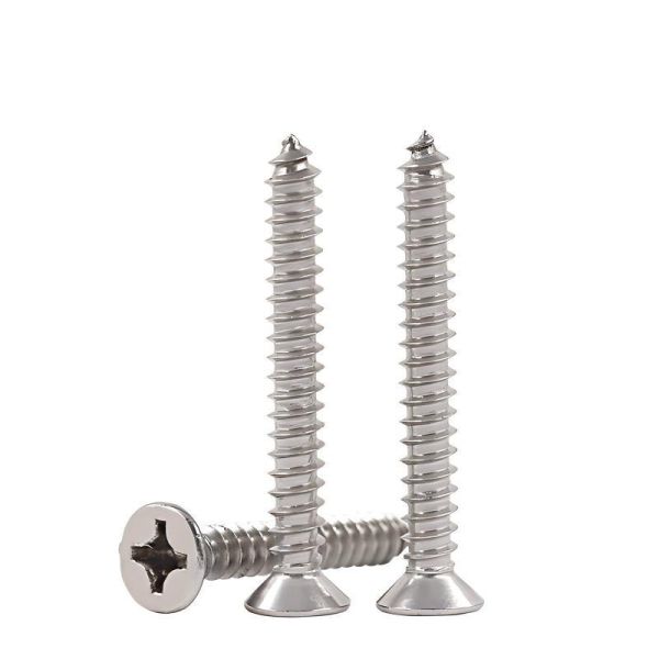 Factory Direct DIN7981 Pan Head Self Tapping Screws Cross Recessed Thread Forming Screws with Pilot Point