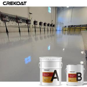 Quality Self Leveling High Gloss White Epoxy Floor Paint Smooth And Seamless Surface for sale
