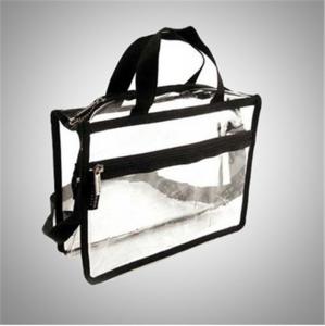 China Recyclable Transparent Pvc Zipper Bag / Travel Storage Bags With Handle on sale