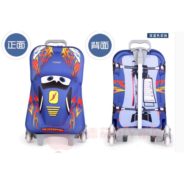 3D carton EVA trolley school bag 3 pcs