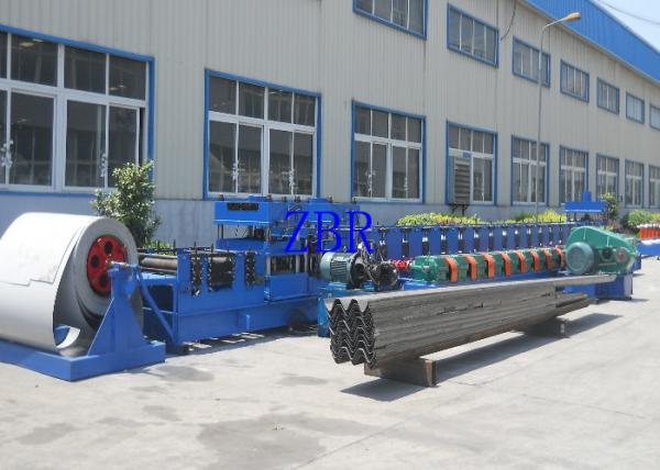 Buy Chain Drive 22Kw Guardrail Roll Forming Machine 100mm Roller Shaft at wholesale prices