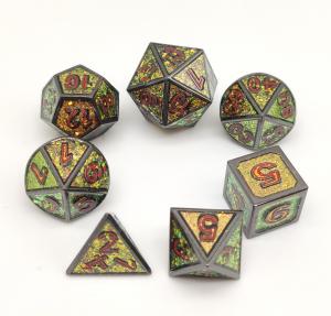 Quality Sharp Edge Luxury RPG Dice Set Portable For Dungeons And Dragons for sale
