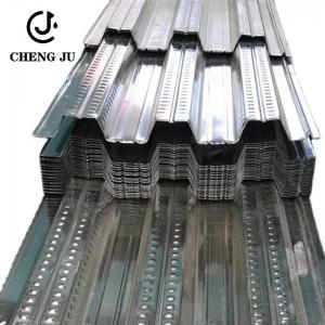 China Zinc Coated Corrugated Galvanized Floor Decking Sheets For Metal Building Material on sale