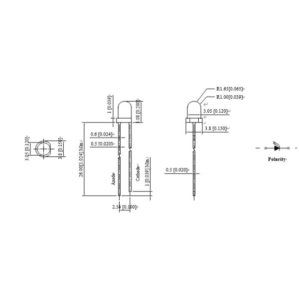 3mm Round Diffused LEDs|3mm LED Diodes|Diffused led bulbs|3mm led lamps|3mmDiffused led lampa