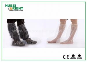 Quality Plastic Disposable Shoe Cover Outdoor , Waterproof Rain Boot Cover For Hospital for sale