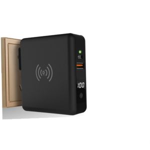 Buy cheap Type C USB 8000mAh 2 Port Wireless Fast Charger Power Bank from wholesalers