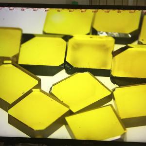 China Yellow Monocrystalline Diamond Square HPHT CVD Diamond For Diamond Tools on sale