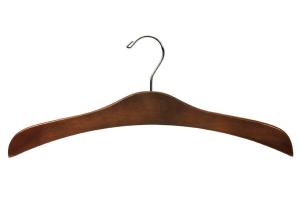 Quality Betterall WL8043 Antique Color Polished Chrome Hook Closet Garment Hanger Thin Wooden Clothes Hanger for sale