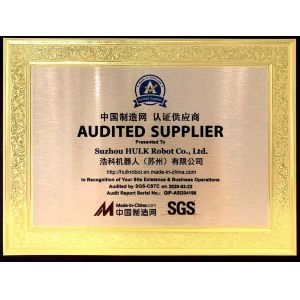 Suzhou Hulk Robot Co., Ltd. Certifications