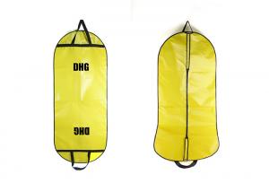 Quality Yellow Dress Garment Bag With Lamination , Suit Garment Bag Full Color Printed for sale