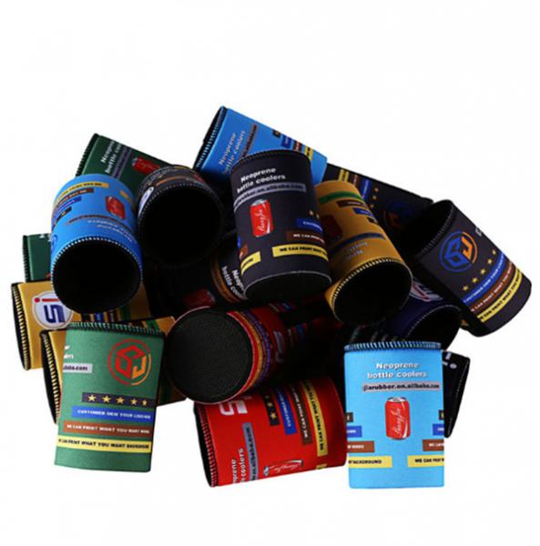 Buy Promotional Top Quality Custom Neoprene Can Cooler Stubby Holder.Dia 7.5*11cm. 5mm SBR material. at wholesale prices