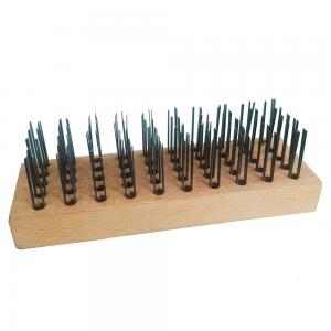 Quality Tempered Steel Wire Brush Rows Rectangular Shaped for sale