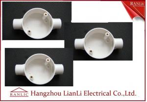 Quality White Conduit Terminal Box Waterproof PVC Conduit and Fittings Two Way for sale