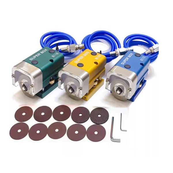 Pneumatic Angle Die Cutting Machine Nick Grinding Adjustable 220V