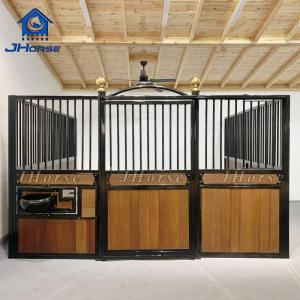 Quality Permanent  Elegant Economic Bamboo Wood Galvanized Horse Stables Stall Sliding Door for sale