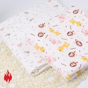 Quality Fire retardant fabric for children night gowns, permanently FR and washable, 100% polyester FR fiber for sale