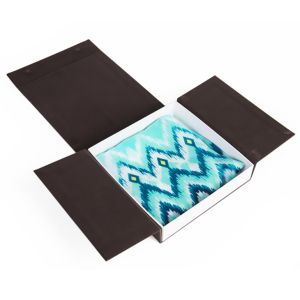 Buy cheap Luxury Black Flip Top Hijab Gift Box Packaging With Custom Logo from wholesalers