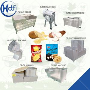 China French Fries Production Line Semi Automatic Potato Snacks Chips Production Line Potato Chips Production Line on sale