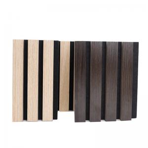 China Sound Proof Acoustic Slat Wood Wall Panel Polyester Wooden Acoustic Panels on sale
