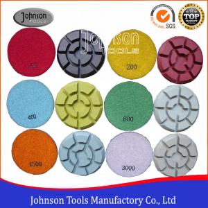 Quality 100mm Diamond Polishing Pads for Concrete , Polishing the Concrete Countertop and Floor for sale