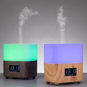 Quality 300ML Wood Grain Aromatherapy Diffuser With LCD Clock for sale