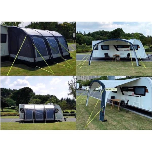 PU3000 Coated Outdoor Air Tent 190T Large Camping Blow Up Pop Up Tent